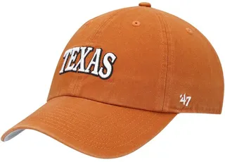Men's Texas Orange Texas Longhorns Archie Script Clean Up Adjustable Hat