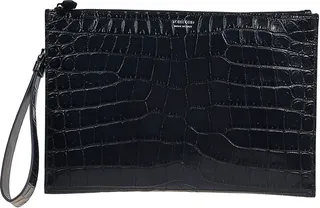 Logo-print Clutch