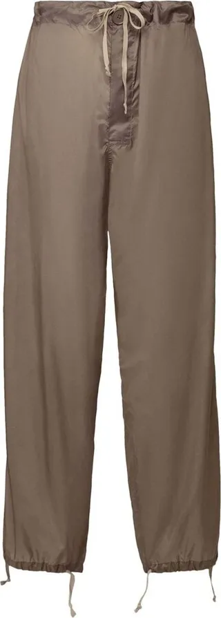Drawstring-Waist High-Waisted Trousers
