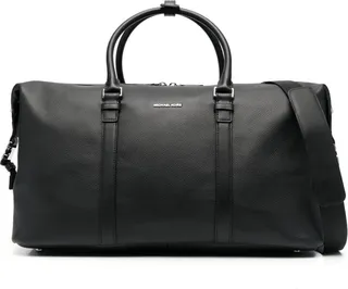 Commuter logo-plaque duffle bag