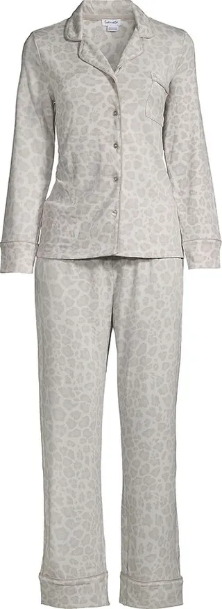 Leopard Two-Piece Pajama Set