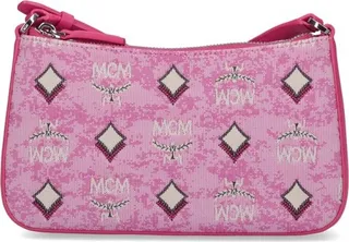 MCM Aren Vintage Monogram Jacquard Shoulder Bag