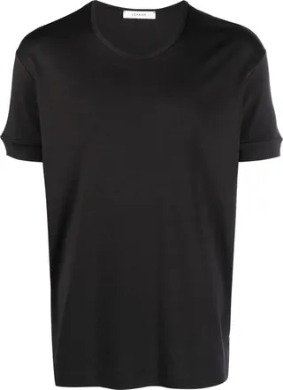 Black Short-Sleeve Cotton T-Shirt