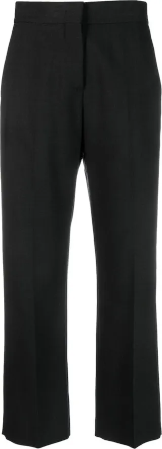 Cropped Straight-Leg Trousers