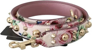 Dolce & Gabbana Floral Leather Stud Accessory Shoulder Women's Strap