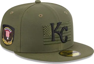 Men's New Era Green Kansas City Royals 2023 Armed Forces Day On-Field 59FIFTY Fitted Hat