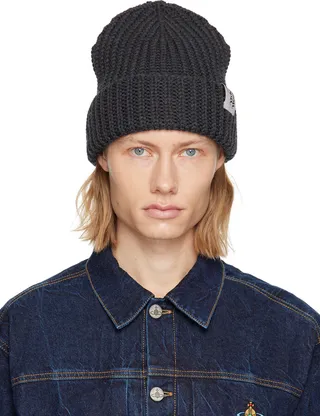 Vivienne Westwood Gray Classic Beanie