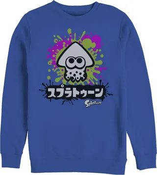 Men's Nintendo Splatoon Inkling Squid Sweatshirt - Royal Blue - X Large