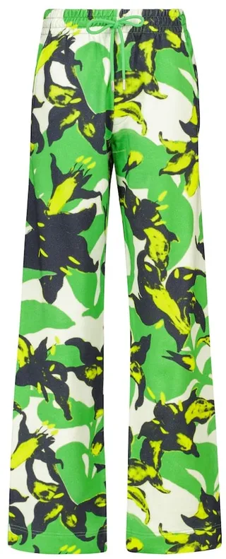 Printed cotton sweatpants