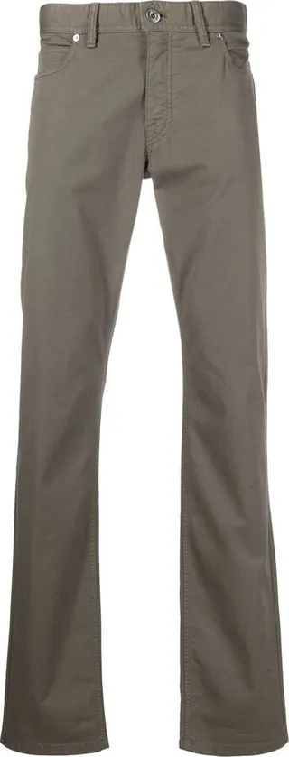 Logo-Patch Straight-Leg Trousers