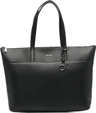 Logo-Charm Tote Bag