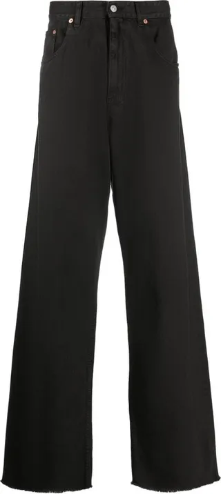 Wide-Leg Cotton Jeans