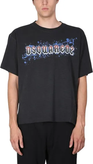 Dsquared2 Logo Printed Crewneck T-Shirt