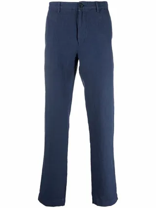 Straight-Leg Linen Trousers