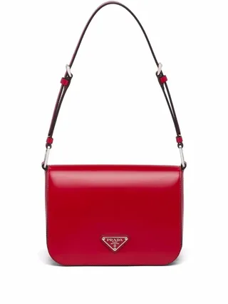 Brushed Leather Shoulder Bag