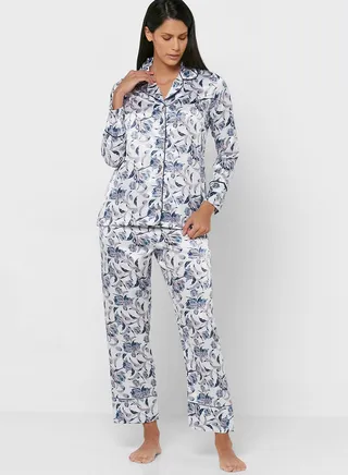 Printed Shirt & Pyjama Set