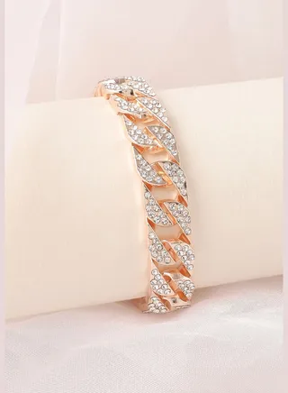 Gold Plated Designer Stone Casual Bracelet For Women