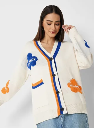 Printed Cardigan