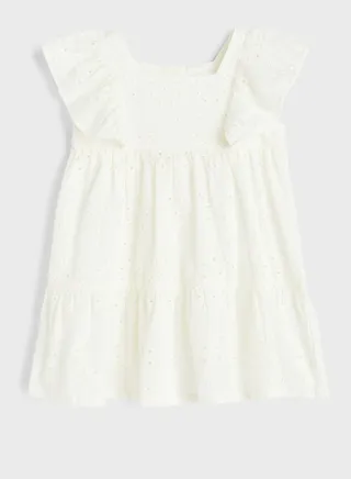 Kids Essential Broderie Midi Dress