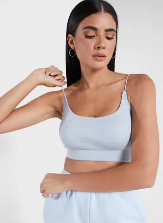 The Leigh Ribbed Crop Top