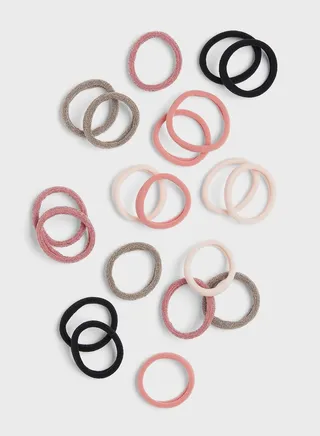 Kids 20 Pack Assorted Hair Elastics
