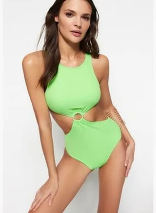 Cut-out Regular Leg Swimsuit