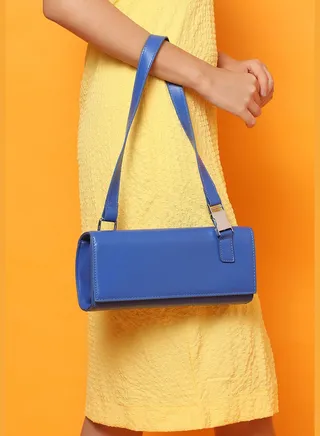 Solid Zip Lock Trendy Hand Bag