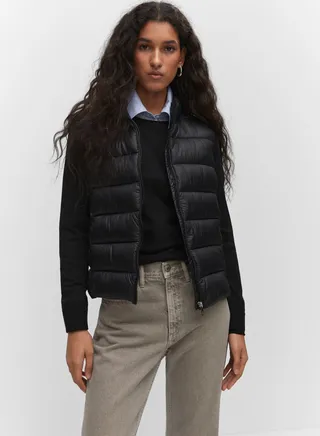 Zip Detail Vest Coat