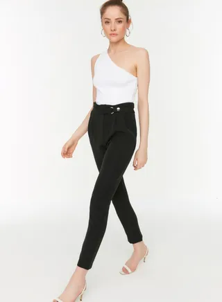 Buckle Detail Pants