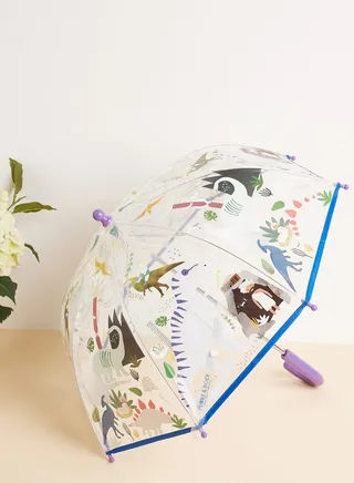 Dino Transparent Colour Changing Umbrella