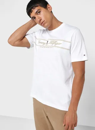 Slogan Crew Neck T-Shirt