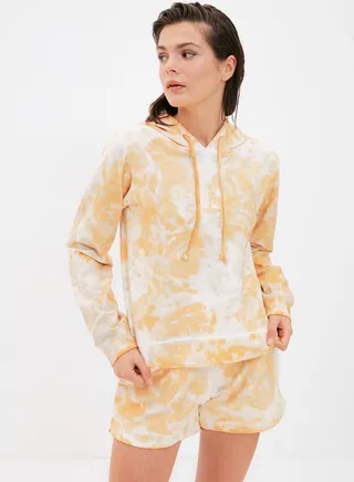 Knitted Tie Dye Hoodie