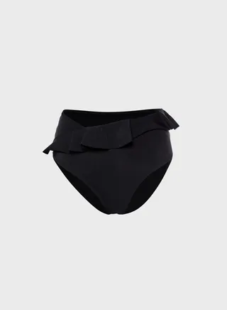 Ruffle Trim Bikini Bottom