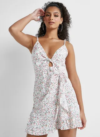 Strappy Dress With Cutout Detail