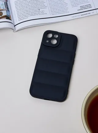 Quilted Black Iphone 14 Case