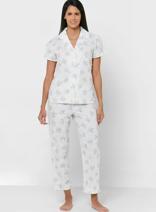Printed Shirt & Pyjama Set