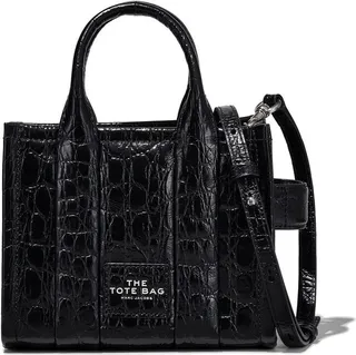 The Micro Tote croc embossed bag