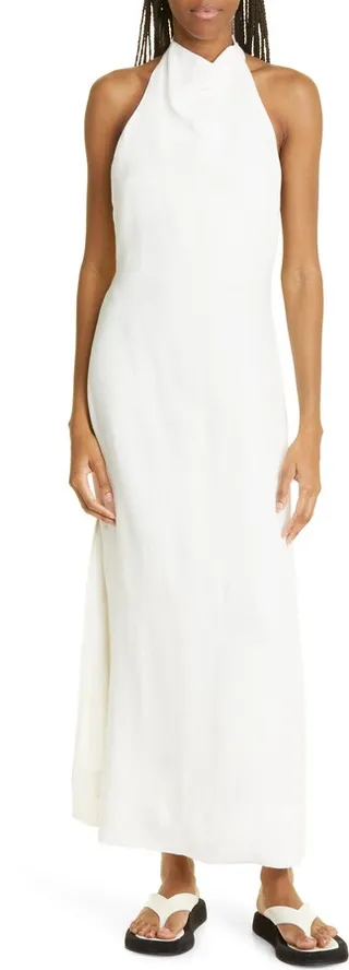 Clemence Halter Open Back Dress