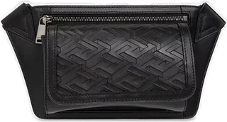 Versace La Greca Embossed Zipped Belt Bag
