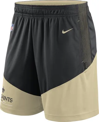 Nike Men's Dri-FIT Primary Lockup (NFL New Orleans Saints) Shorts in Black