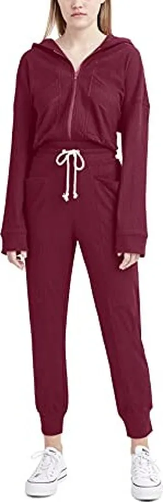 BCBGeneration womens Jogger With Drawstring and Waffle Texture Pants