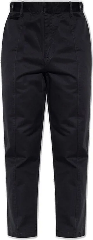 Emporio Armani Logo-Plaque Straight-Leg Trousers