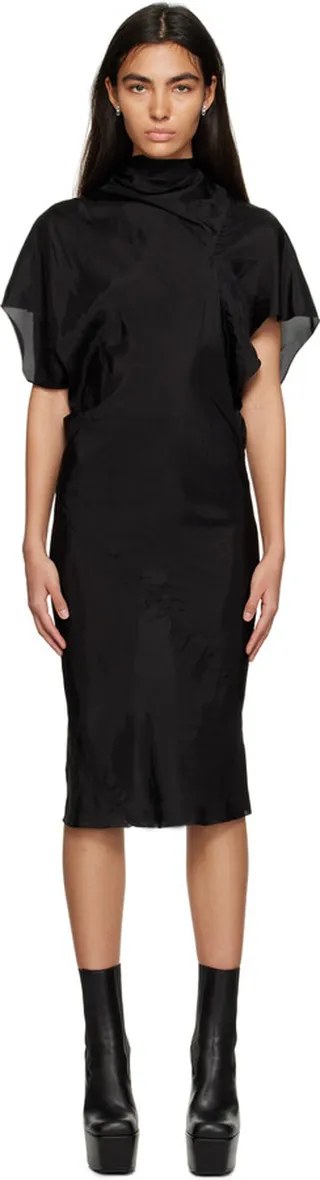 Rick Owens Black Seb Midi Dress