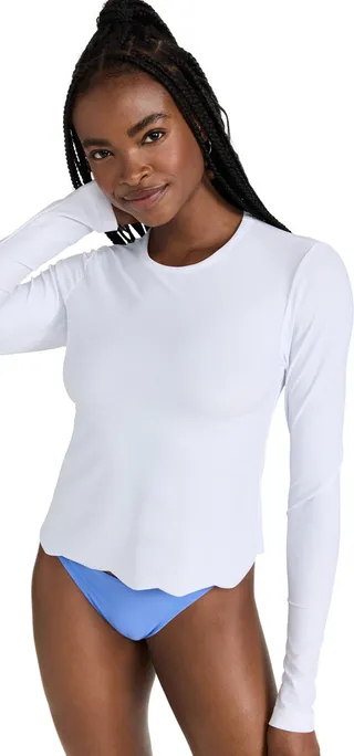 Cover Scallop Swim Tee