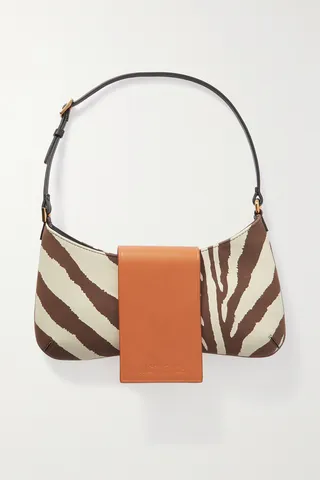 Jacquemus - Le Bisou Zebra-print Leather Shoulder Bag - Animal print