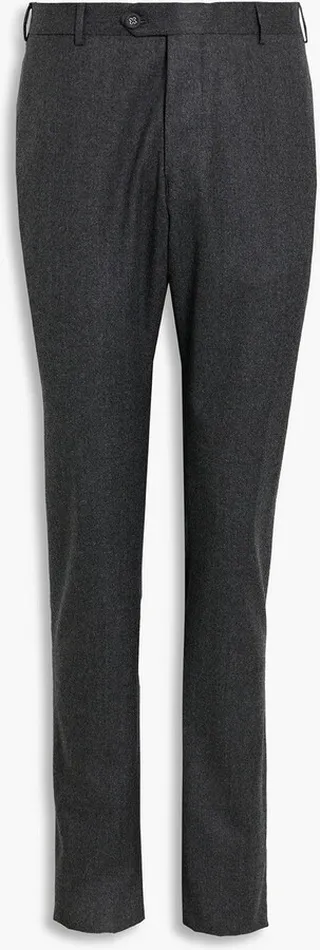 Paul slim-fit wool-flannel pants