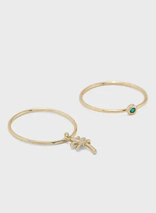 Palm Tree Drop Ring Pack