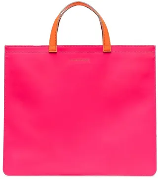 Colour-Block Square Tote Bag