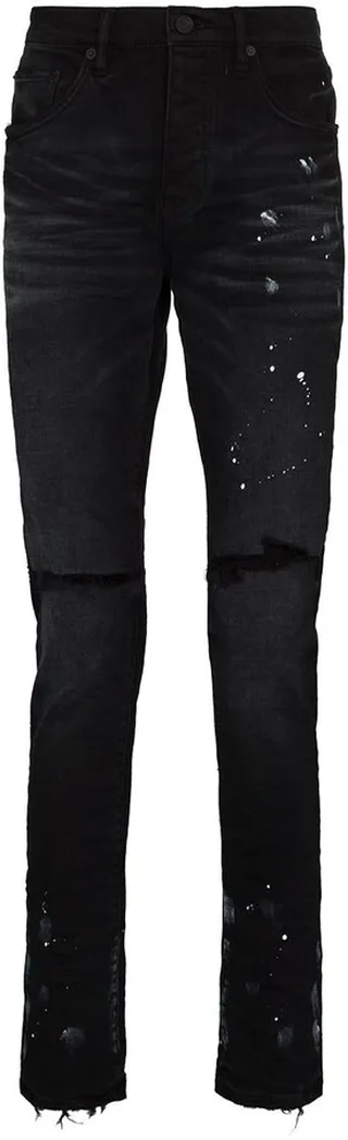 Paint Splatter-Effect Skinny Jeans