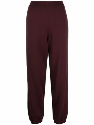 Knitted Straight-Leg Track Pants